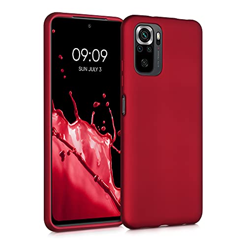 kwmobile Case kompatibel mit Xiaomi Redmi Note 10 / Note 10S Hülle - Schutzhülle aus Silikon metallisch schimmernd - Handyhülle Metallic Dunkelrot kwmobile Case kompatibel mit Xiaomi Redmi Note 10 / Note 10S Hülle - Schutzhülle aus Silikon metallisch schimmernd - Handyhülle Metallic Dunkelrot von kwmobile