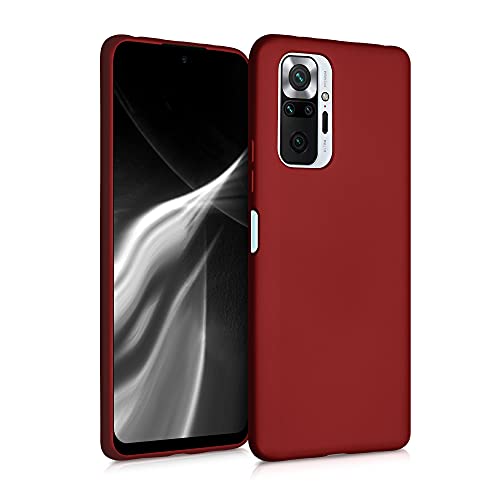 kwmobile Case kompatibel mit Xiaomi Redmi Note 10 Pro Hülle - Schutzhülle aus Silikon metallisch schimmernd - Handyhülle Metallic Dunkelrot kwmobile Case kompatibel mit Xiaomi Redmi Note 10 Pro Hülle - Schutzhülle aus Silikon metallisch schimmernd - Handyhülle Metallic Dunkelrot von kwmobile