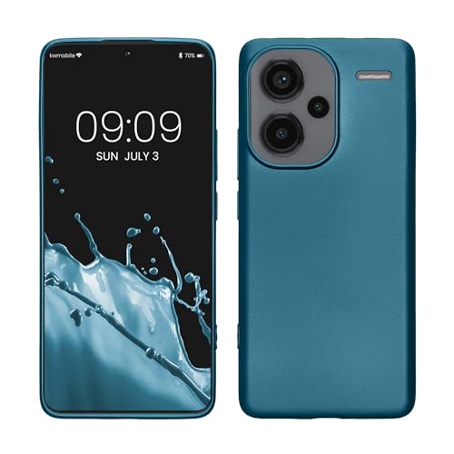 kwmobile Case kompatibel mit Xiaomi Redmi Note 13 Pro+ 5G / Redmi Note 13 Pro Plus 5G Hülle - Schutzhülle aus Silikon metallisch schimmernd - Handyhülle Metallic Karibikblau kwmobile Case kompatibel mit Xiaomi Redmi Note 13 Pro+ 5G / Redmi Note 13 Pro Plus 5G Hülle - Schutzhülle aus Silikon metallisch schimmernd - Handyhülle Metallic Karibikblau von kwmobile
