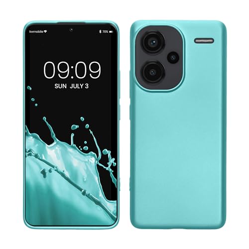 kwmobile Case kompatibel mit Xiaomi Redmi Note 13 Pro+ 5G / Redmi Note 13 Pro Plus 5G Hülle - Schutzhülle aus Silikon metallisch schimmernd - Handyhülle Metallic Mintgrün kwmobile Case kompatibel mit Xiaomi Redmi Note 13 Pro+ 5G / Redmi Note 13 Pro Plus 5G Hülle - Schutzhülle aus Silikon metallisch schimmernd - Handyhülle Metallic Mintgrün von kwmobile