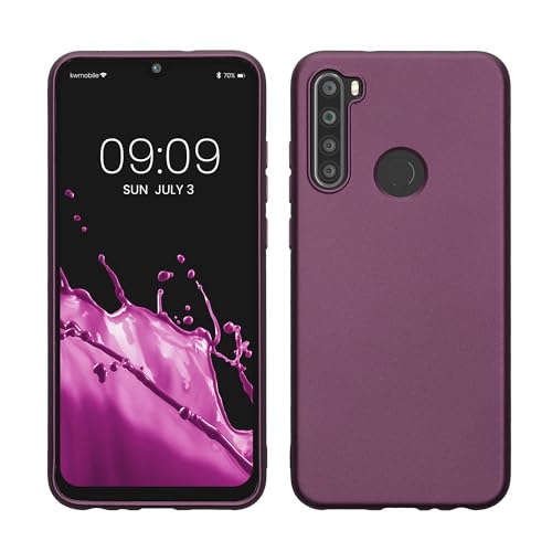 kwmobile Case kompatibel mit Xiaomi Redmi Note 8T Hülle - Schutzhülle aus Silikon metallisch schimmernd - Handyhülle Metallic Lavendel von kwmobile