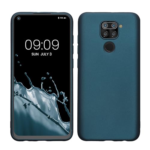 kwmobile Case kompatibel mit Xiaomi Redmi Note 9 Hülle - Schutzhülle aus Silikon metallisch schimmernd - Handyhülle Metallic Karibikblau kwmobile Case kompatibel mit Xiaomi Redmi Note 9 Hülle - Schutzhülle aus Silikon metallisch schimmernd - Handyhülle Metallic Karibikblau von kwmobile