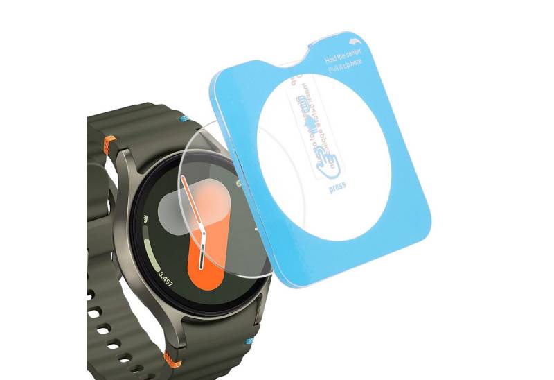 kwmobile Displayschutzfolie 2x Schutzglas für Samsung Galaxy Watch 7 40mm Glas Folie, 2 Stück, Smartwatch Displayschutz für Fitness Tracker Transparent von kwmobile
