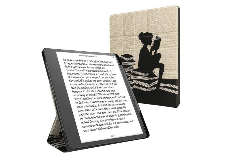 kwmobile E-Reader-Hülle E-Reader Hülle für Amazon Kindle Scribe (2022/2024) Cover, Kunstleder Case für eReader mit zweifachen Ständer und Stifthalter von kwmobile