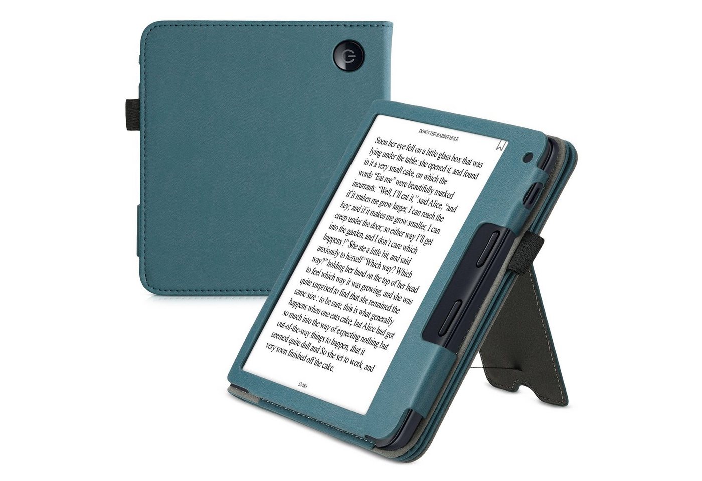 kwmobile E-Reader-Hülle Flip Hülle kompatibel mit Kobo Libra 2 - Handschlaufe - Cover, Flip Hülle kompatibel mit Kobo Libra 2 - Handschlaufe - Cover von kwmobile