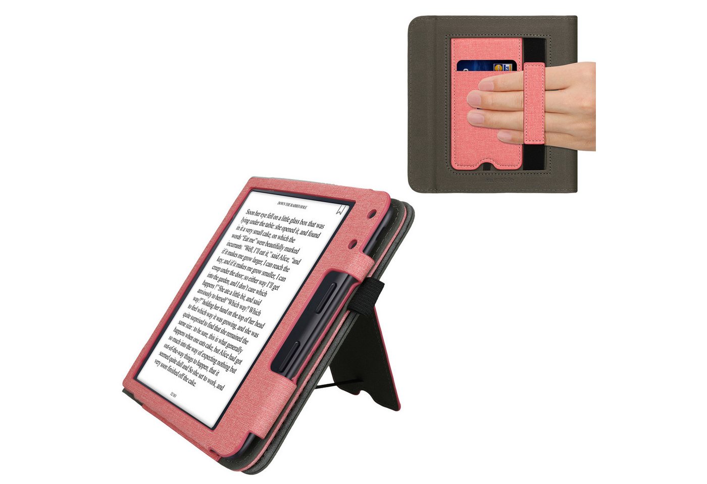kwmobile E-Reader-Hülle Flip Schutzhülle für Kobo Kobo Libra Colour / Tolino Vision Color, Handschlaufe - Cover Wildleder-Optik kwmobile E-Reader-Hülle Flip Schutzhülle für Kobo Kobo Libra Colour / Tolino Vision Color, Handschlaufe - Cover Wildleder-Optik von kwmobile