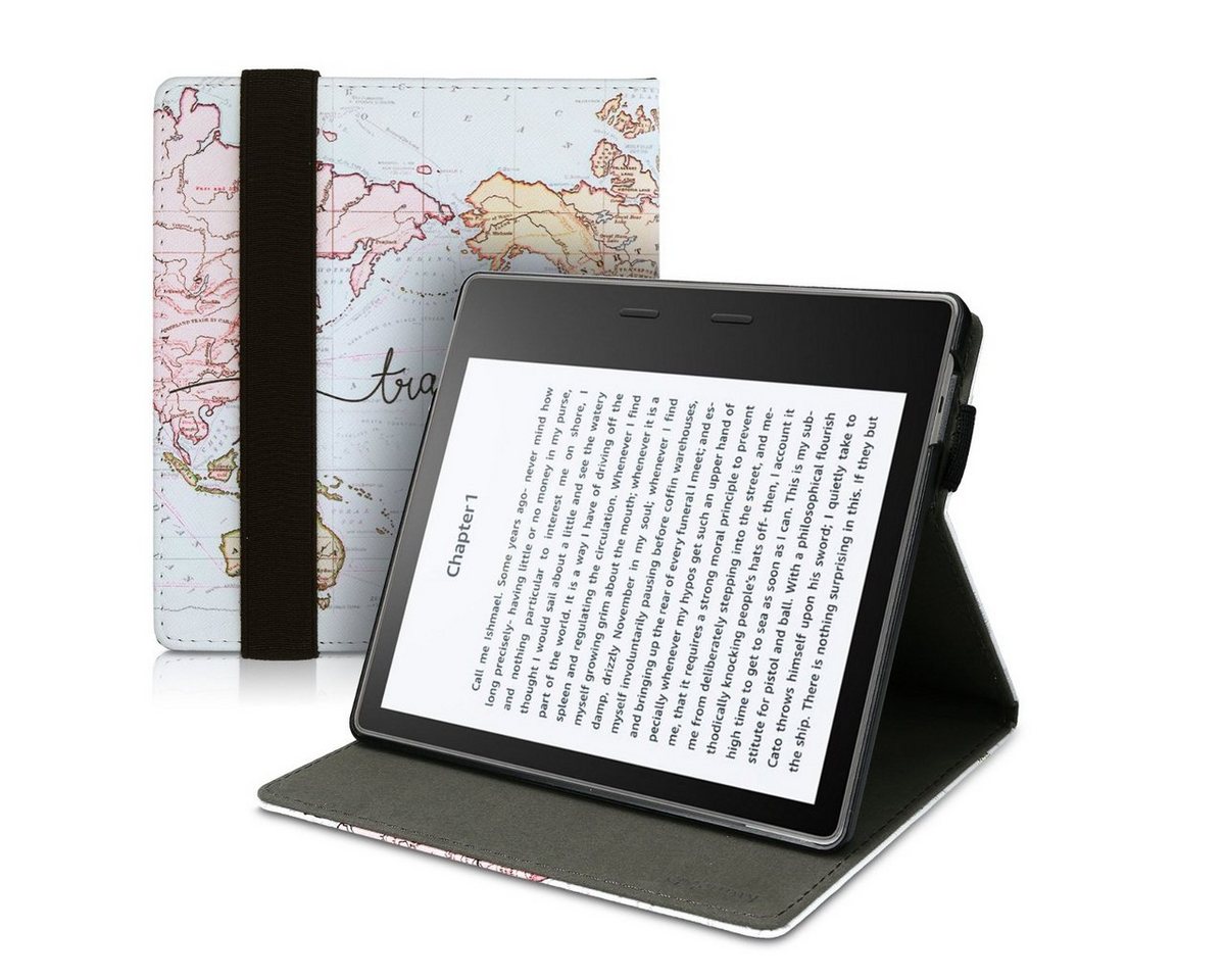 kwmobile E-Reader-Hülle Hülle für Amazon Kindle Oasis 10. Generation, Schlaufe Ständer - e-Reader Schutzhülle - Flip Cover Case von kwmobile