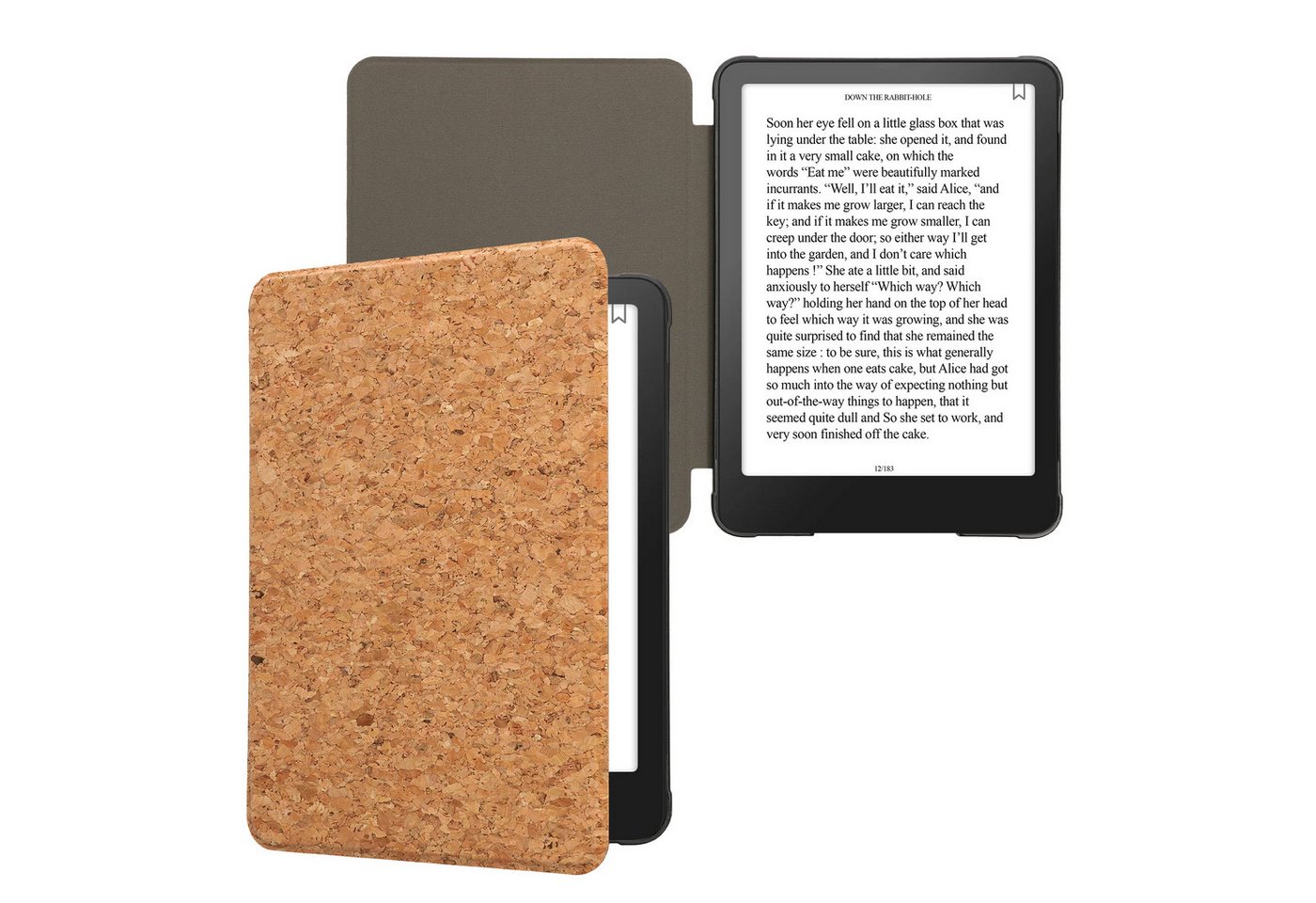 kwmobile E-Reader-Hülle Hülle für Amazon Kindle Paperwhite (2024)/Colorsoft, Kork eReader Schutzhülle Cover Case von kwmobile