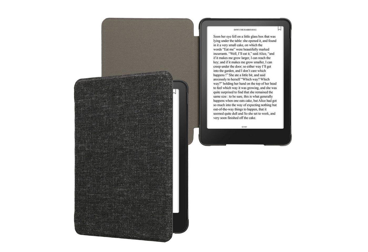 kwmobile E-Reader-Hülle Hülle für Amazon Kindle Paperwhite (2024)/Colorsoft, Filz Stoff eReader Schutzhülle - Flip Cover Case von kwmobile