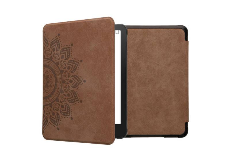 kwmobile E-Reader-Hülle Hülle für Amazon Kindle Paperwhite (2024)/Colorsoft, Kunstleder eReader Schutzhülle - Case Cover Aufgehende Sonne Design von kwmobile