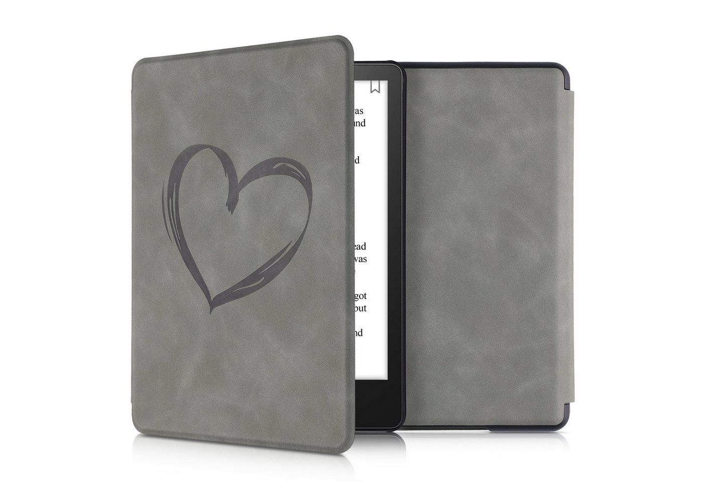 kwmobile E-Reader-Hülle Hülle für Amazon Kindle Paperwhite 11. Generation 2021 Hülle, Kunstleder Cover Herz Brush Design kwmobile E-Reader-Hülle Hülle für Amazon Kindle Paperwhite 11. Generation 2021 Hülle, Kunstleder Cover Herz Brush Design von kwmobile