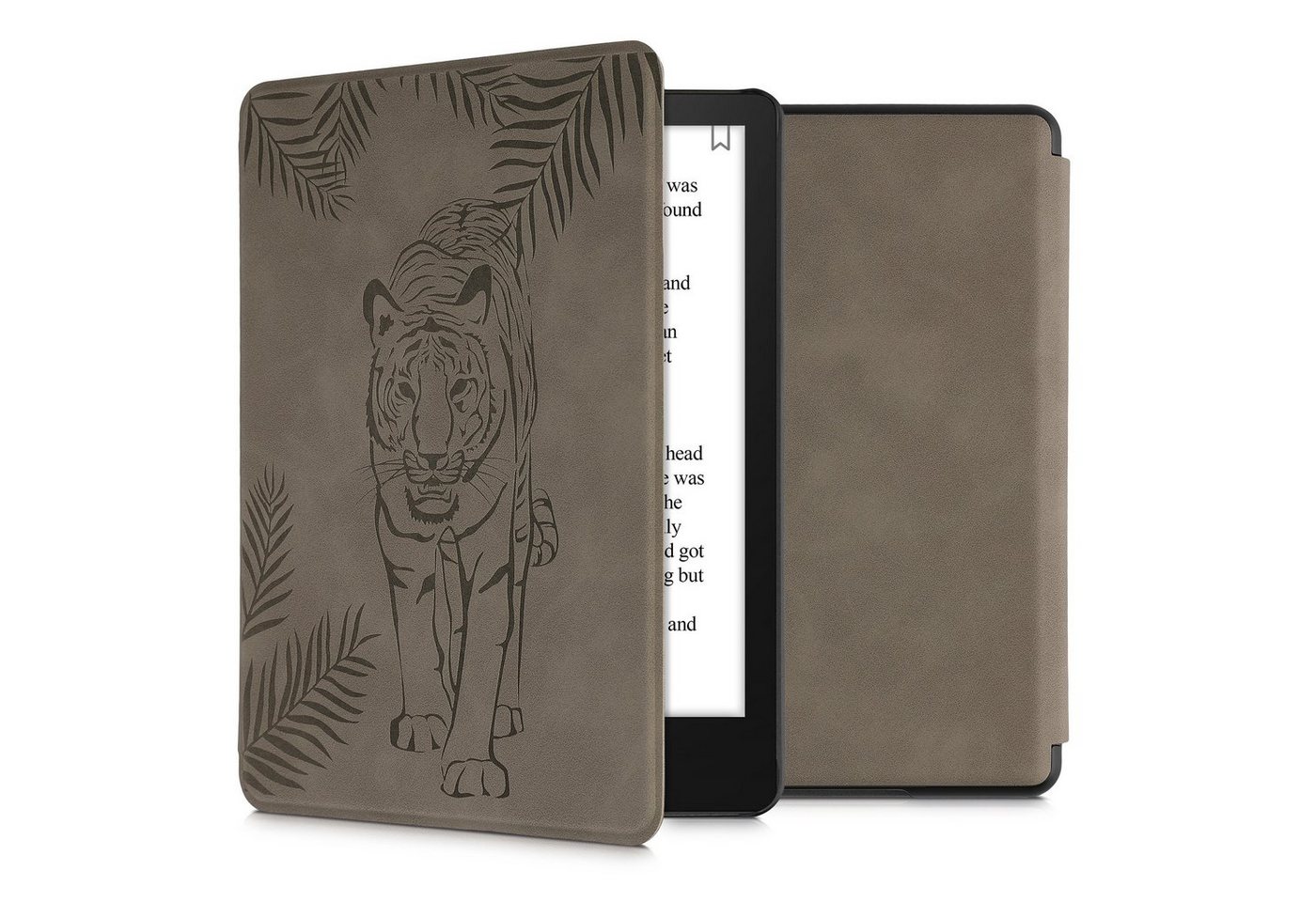 kwmobile E-Reader-Hülle Hülle für Amazon Kindle Paperwhite 11. Generation 2021 Hülle, Kunstleder Cover Tiger Palmen Design kwmobile E-Reader-Hülle Hülle für Amazon Kindle Paperwhite 11. Generation 2021 Hülle, Kunstleder Cover Tiger Palmen Design von kwmobile