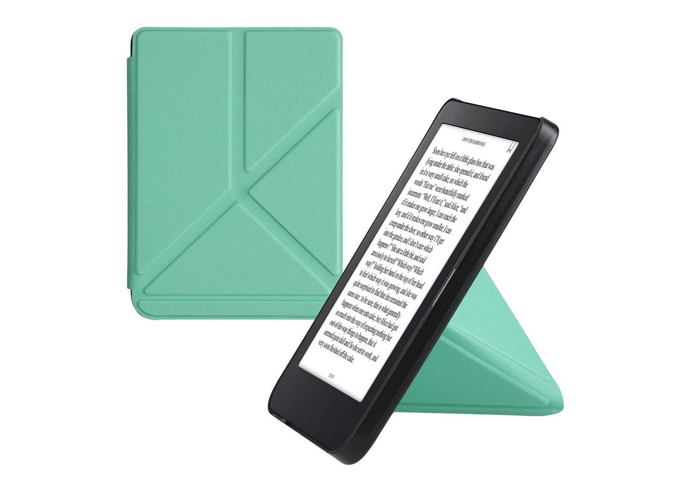 kwmobile E-Reader-Hülle Hülle für Kobo Clara 2E / Tolino Shine 4, Kunstleder eReader Schutzhülle - Flip Cover Case von kwmobile