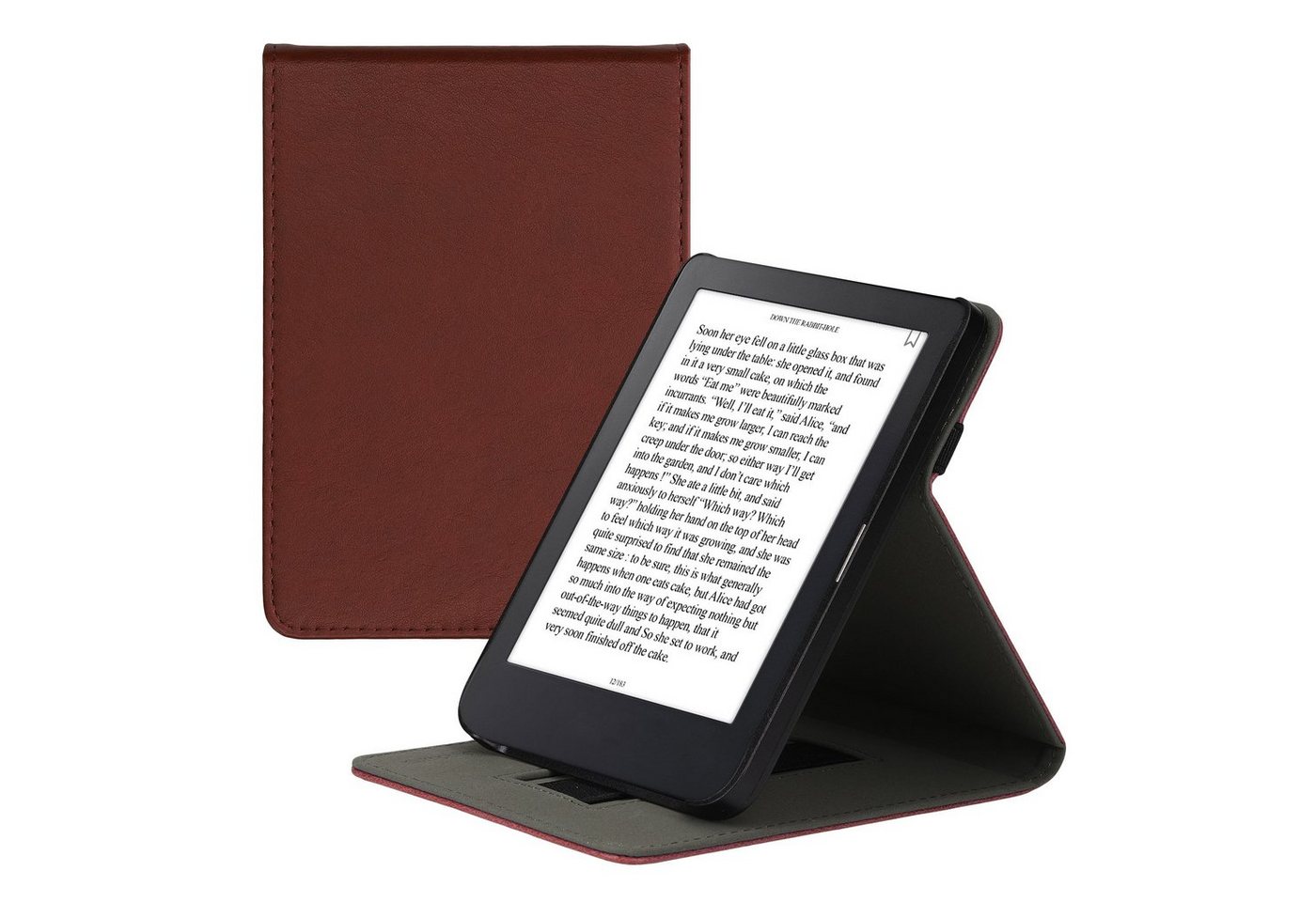 kwmobile E-Reader-Hülle Hülle für Kobo Clara 2E / Tolino Shine 4, Schlaufe Ständer - e-Reader Schutzhülle - Flip Cover Case von kwmobile