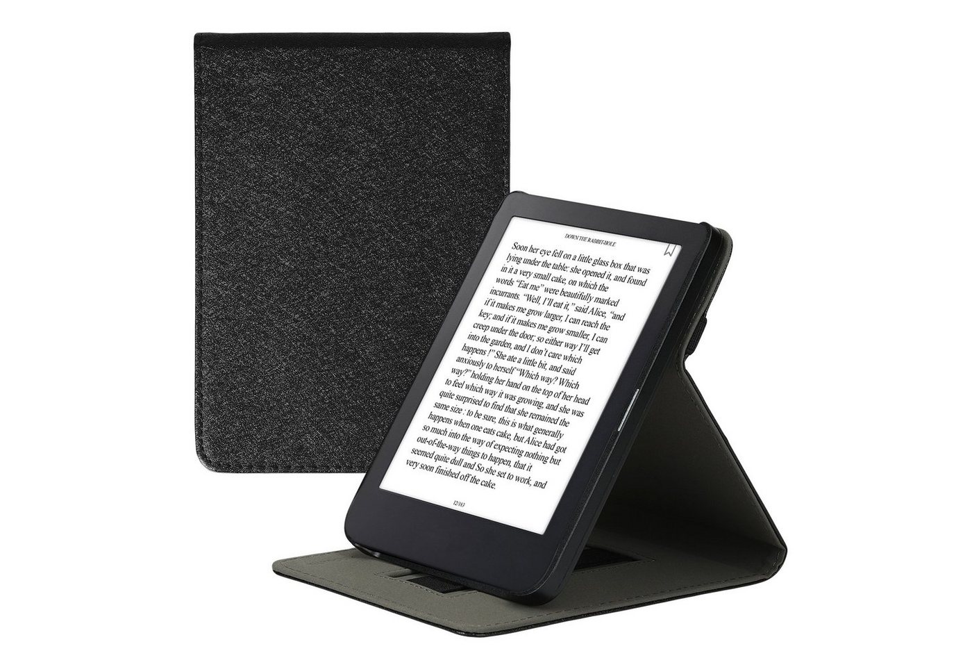 kwmobile E-Reader-Hülle Hülle für Kobo Clara 2E / Tolino Shine 4, Schlaufe Ständer - e-Reader Schutzhülle - Flip Cover Case von kwmobile