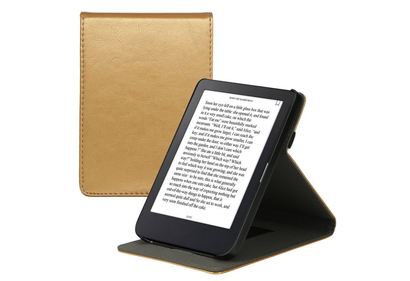 kwmobile E-Reader-Hülle Hülle für Kobo Clara 2E / Tolino Shine 4, Schlaufe Ständer - e-Reader Schutzhülle - Flip Cover Case von kwmobile