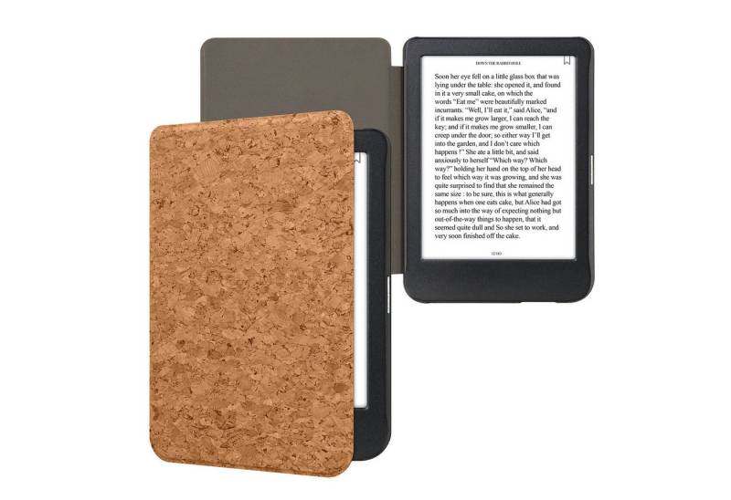 kwmobile E-Reader-Hülle Hülle für Kobo Clara BW / Clara Colour / Tolino Shine (5) / Shine, Kork eReader Schutzhülle Cover Case von kwmobile