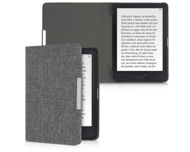 kwmobile E-Reader-Hülle Hülle für Tolino Shine 3, Filz Stoff eReader Schutzhülle - Flip Cover Case von kwmobile
