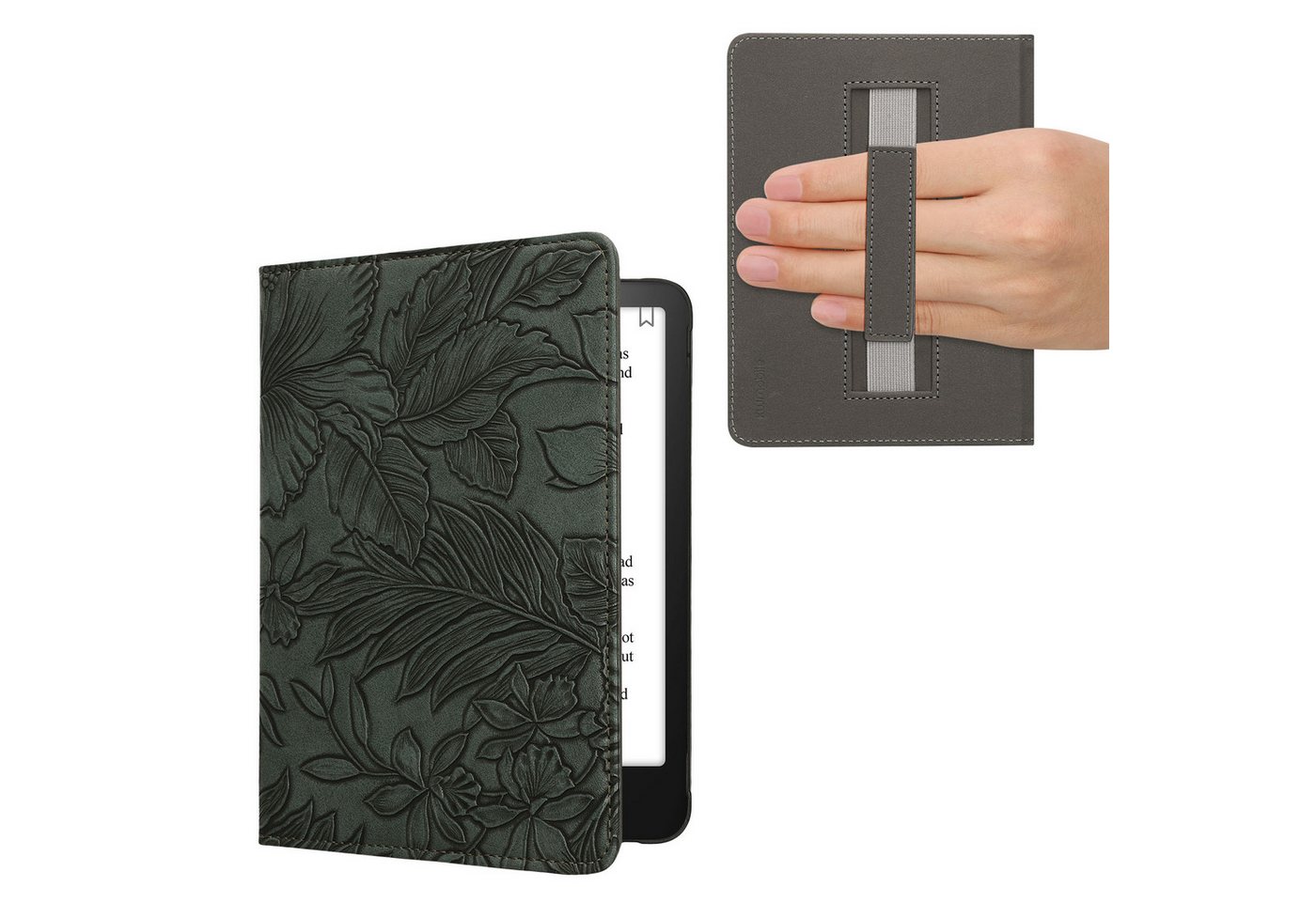 kwmobile E-Reader-Hülle Klapphülle für Amazon Kindle Paperwhite (2024)/Colorsoft, Hülle eReader mit Handschlaufe von kwmobile