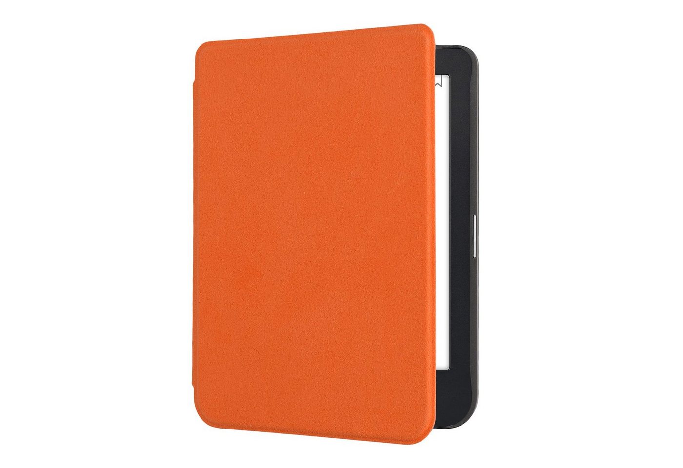 kwmobile E-Reader-Hülle Klapphülle für Kobo Clara 2E / Tolino Shine 4 Hülle, Flipcase für den eReader aus Mikrofaser - Orange von kwmobile