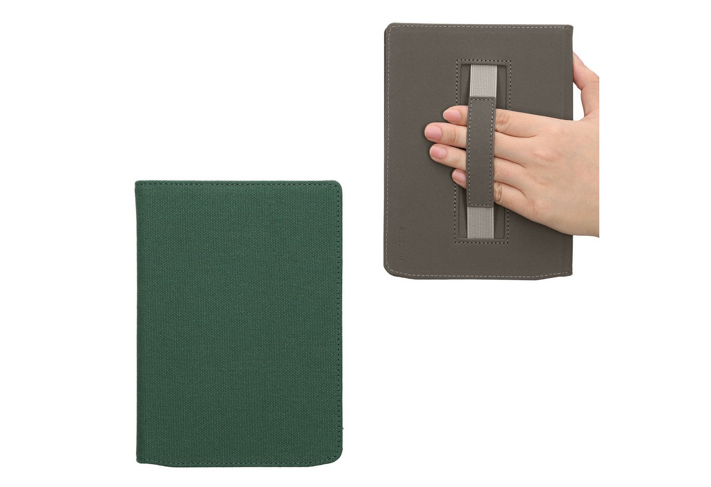 kwmobile E-Reader-Hülle Klapphülle für Pocketbook InkPad 4 / Color 3 / Color 2 / Vivlio InkPad, Canvas eReader Schutzhülle mit Schlaufe Dunkelgrün kwmobile E-Reader-Hülle Klapphülle für Pocketbook InkPad 4 / Color 3 / Color 2 / Vivlio InkPad, Canvas eReader Schutzhülle mit Schlaufe Dunkelgrün von kwmobile