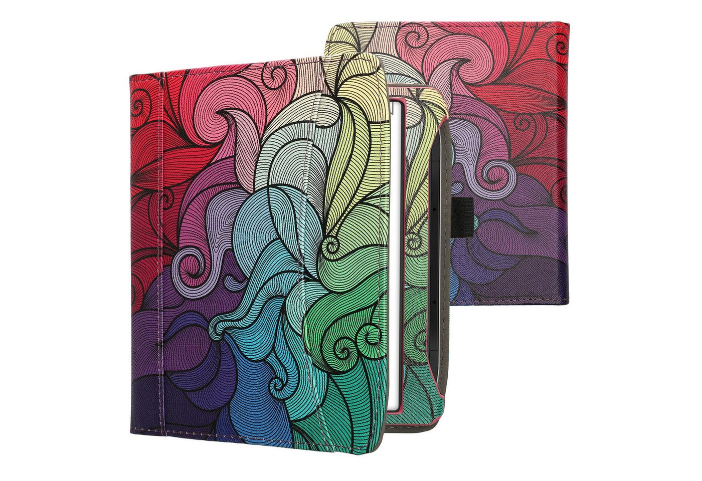 kwmobile E-Reader-Hülle Schutzhülle für Pocketbook Era / Era Color, Vorderfach Handschlaufe - Farbrausch Design kwmobile E-Reader-Hülle Schutzhülle für Pocketbook Era / Era Color, Vorderfach Handschlaufe - Farbrausch Design von kwmobile