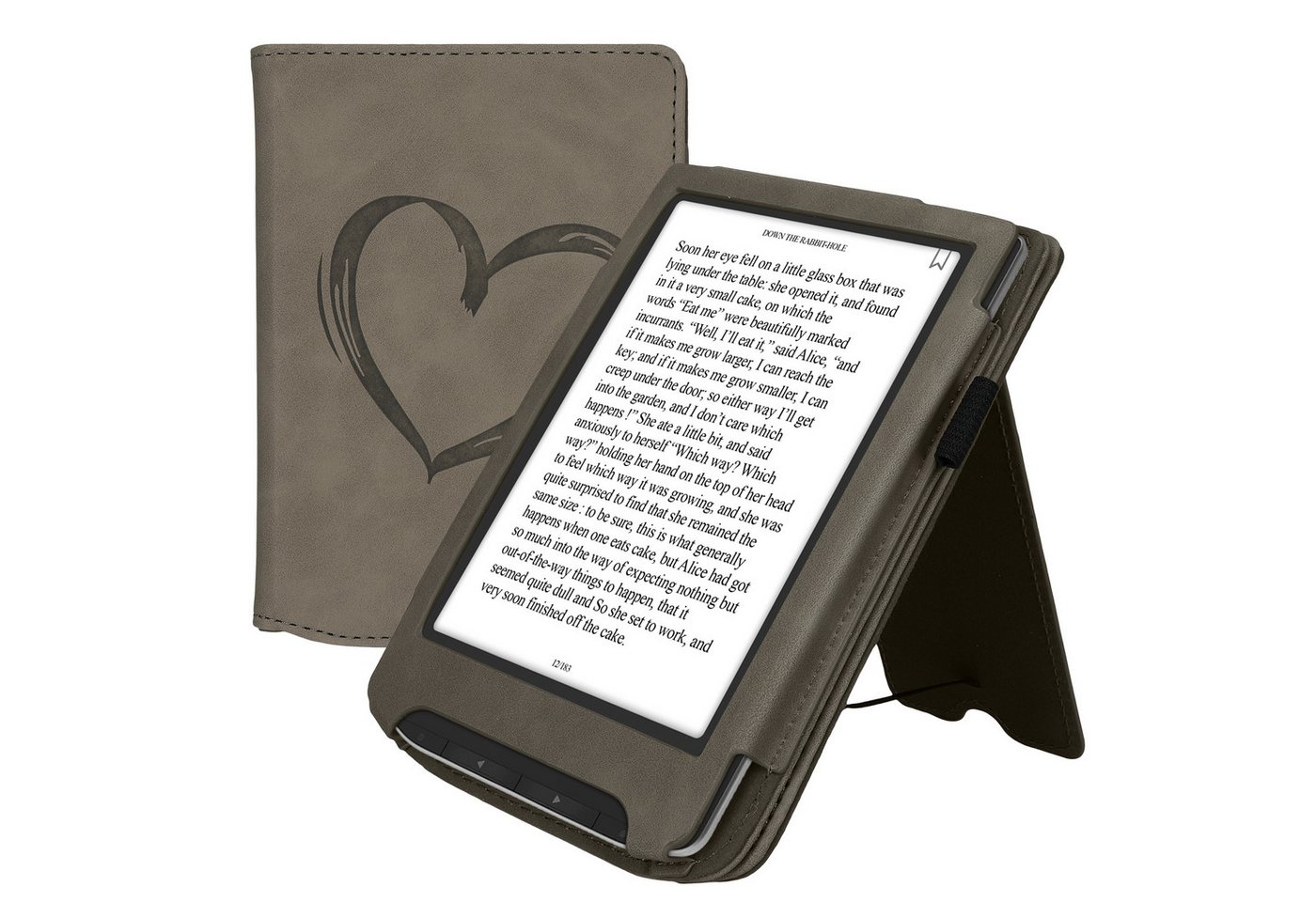 kwmobile E-Reader-Hülle Schutzhülle für Pocketbook Verse / Verse Pro / Verse Color / Vivlio, Handschlaufe - Cover Herz Brush Design kwmobile E-Reader-Hülle Schutzhülle für Pocketbook Verse / Verse Pro / Verse Color / Vivlio, Handschlaufe - Cover Herz Brush Design von kwmobile