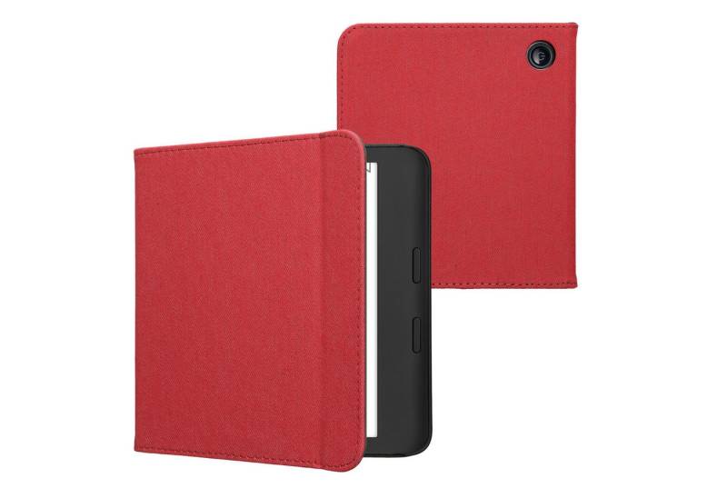 kwmobile E-Reader-Hülle kwmobile Klapphülle für Kobo Kobo Libra Colour / Tolino Vision Color, Schutzhülle e-Reader - Hülle eReader - Rot von kwmobile