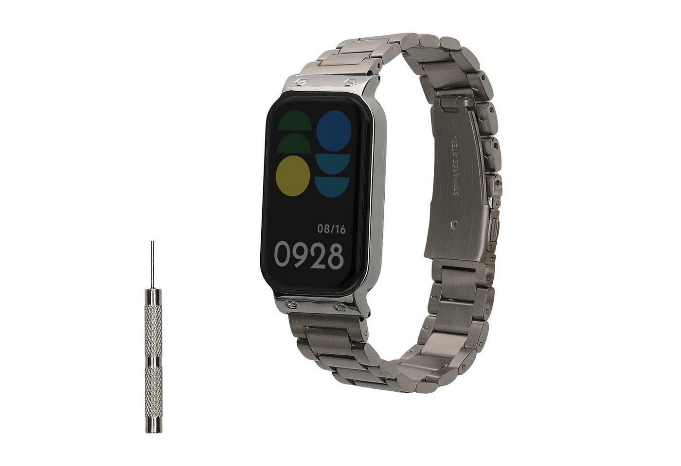 kwmobile Edelstahl Uhrenarmband für Xiaomi Smart Band 8 Active / Redmi Band 2 Smartwatch, 1-tlg., Ersatzarmband für Smartwatch - 14 - 22 cm Innenmaße kwmobile Edelstahl Uhrenarmband für Xiaomi Smart Band 8 Active / Redmi Band 2 Smartwatch, 1-tlg., Ersatzarmband für Smartwatch - 14 - 22 cm Innenmaße von kwmobile