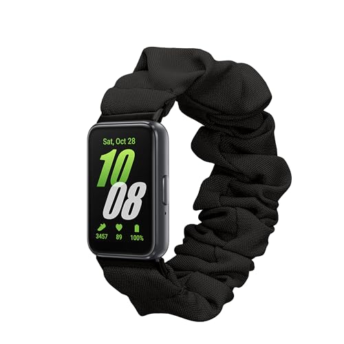 kwmobile Ersatz Armband kompatibel mit Samsung Galaxy Fit 3 - Smartwatch Scrunchie Haargummi Design Schwarz - Innenmaße 14-19 cm kwmobile Ersatz Armband kompatibel mit Samsung Galaxy Fit 3 - Smartwatch Scrunchie Haargummi Design Schwarz - Innenmaße 14-19 cm von kwmobile