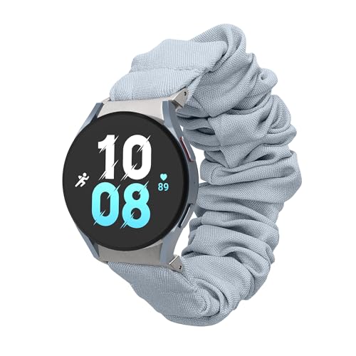 kwmobile Ersatz Armband kompatibel mit Samsung Galaxy Watch 4/5 / 6/7 / FE - Smartwatch Scrunchie Haargummi Design Hellblau - Innenmaße 14-19 cm kwmobile Ersatz Armband kompatibel mit Samsung Galaxy Watch 4/5 / 6/7 / FE - Smartwatch Scrunchie Haargummi Design Hellblau - Innenmaße 14-19 cm von kwmobile