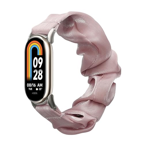 kwmobile Ersatz Armband kompatibel mit Xiaomi Mi Band 8 / Mi Band 9 - Smartwatch Scrunchie Haargummi Design Altrosa - Innenmaße 14-19 cm kwmobile Ersatz Armband kompatibel mit Xiaomi Mi Band 8 / Mi Band 9 - Smartwatch Scrunchie Haargummi Design Altrosa - Innenmaße 14-19 cm von kwmobile