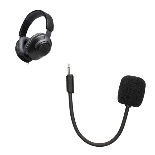kwmobile Ersatz Kopfhörer Mikrofon kompatibel mit JBL Quantum 100 Headset - Gaming Headphones Mikrofon mit 3,5 mm Klinkenstecker - Schwarz von kwmobile