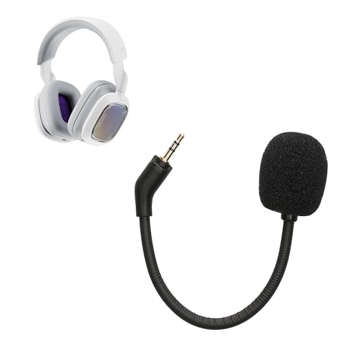 kwmobile Ersatz Kopfhörer Mikrofon kompatibel mit Logitech Astro A30 Headset - Gaming Headphones Mikrofon mit 3,5 mm Klinkenstecker - Schwarz von kwmobile