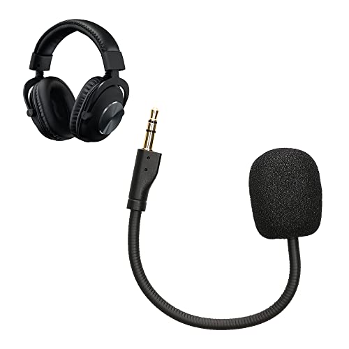 kwmobile Ersatz Kopfhörer Mikrofon kompatibel mit Logitech G Pro X Headset - Gaming Headphones Mikrofon mit 3,5 mm Klinkenstecker - Schwarz von kwmobile