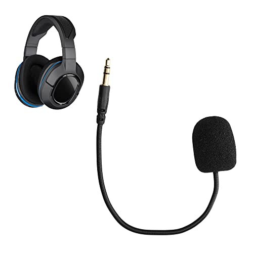 kwmobile Ersatz Kopfhörer Mikrofon kompatibel mit Turtle Beach Stealth 400 / 420x / 450/520 / Recon 50x / 50p / 60p Headset - Gaming Headphones Mikrofon mit 3,5 mm Klinkenstecker - Schwarz von kwmobile