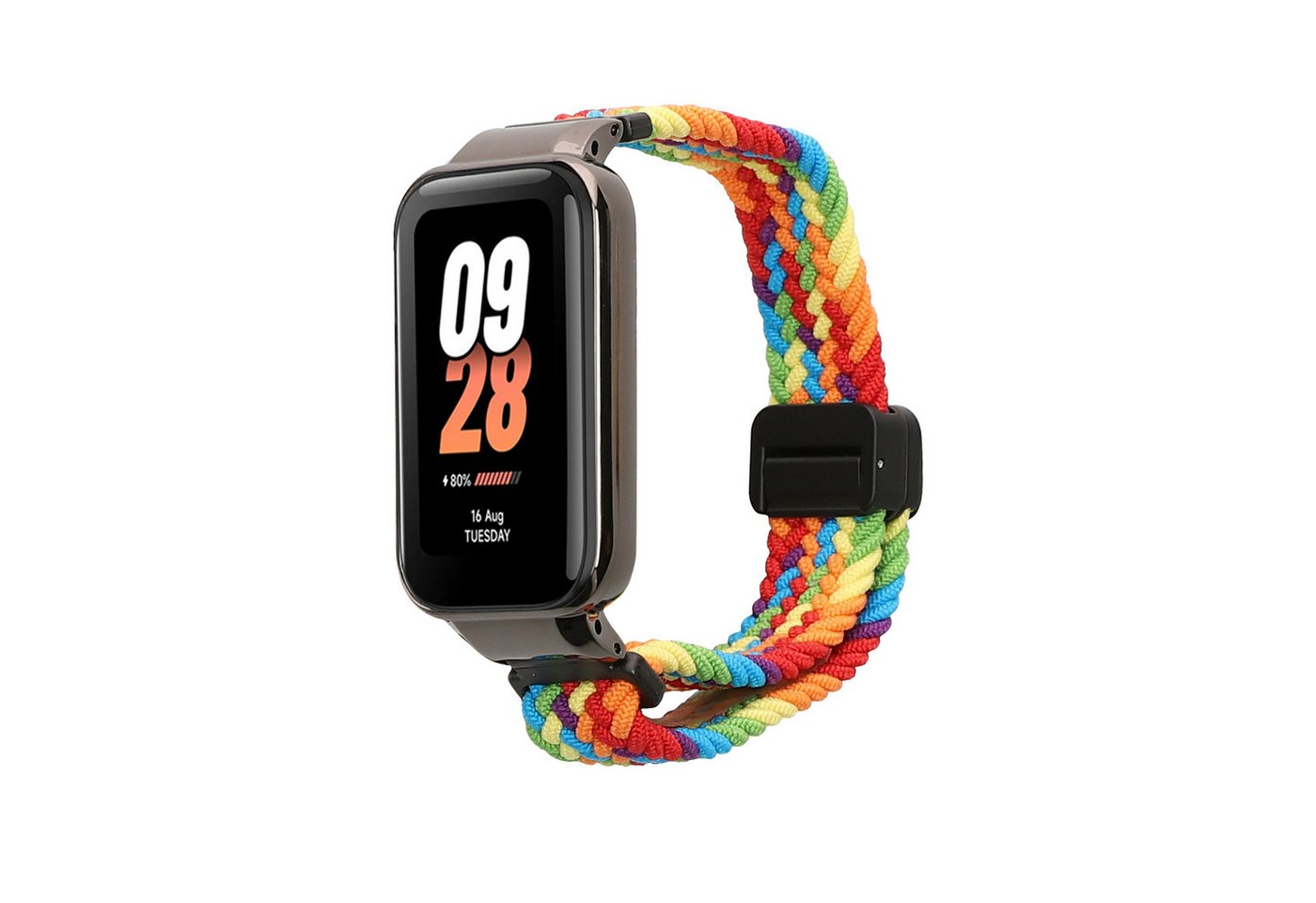 kwmobile Ersatzarmband für Xiaomi Smart Band 8 Active / Redmi Band 2 Armband Smartwatch, 1-tlg., Nylonarmband mit Magnetverschluss - Mehrfarbig kwmobile Ersatzarmband für Xiaomi Smart Band 8 Active / Redmi Band 2 Armband Smartwatch, 1-tlg., Nylonarmband mit Magnetverschluss - Mehrfarbig von kwmobile