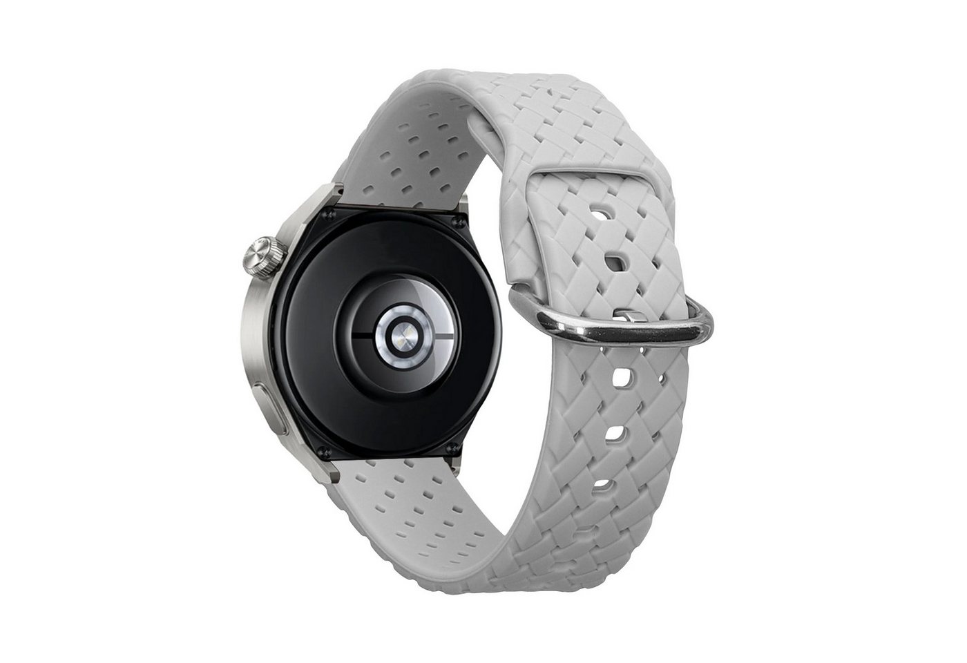 kwmobile Ersatzarmband geflochten für Huawei Watch GT 3 Pro (43mm) / Watch GT 3 Smartwatch, 1-tlg., Armband geflochtenes Smartwatch Band aus Silikon von kwmobile