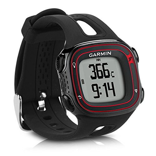kwmobile Ersatzarmband kompatibel mit Garmin Forerunner 10/15 (L Size model) Armband - Fitnesstracker Band aus Silikon in Schwarz von kwmobile