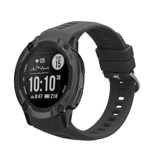 kwmobile Ersatzarmband kompatibel mit Garmin Instinct 2S Armband - Fitnesstracker Band aus Silikon in Grau kwmobile Ersatzarmband kompatibel mit Garmin Instinct 2S Armband - Fitnesstracker Band aus Silikon in Grau von kwmobile