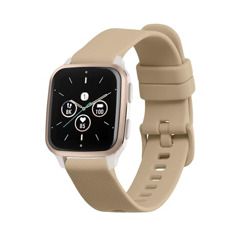kwmobile Ersatzarmband kompatibel mit Garmin Venu Sq 2 Music/Sq 2 Armband - Fitnesstracker Band aus Silikon in Beige kwmobile Ersatzarmband kompatibel mit Garmin Venu Sq 2 Music/Sq 2 Armband - Fitnesstracker Band aus Silikon in Beige von kwmobile