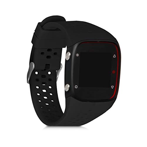 kwmobile Ersatzarmband kompatibel mit Polar M400 / M430 Armband - Fitnesstracker Band aus Silikon in Schwarz matt von kwmobile