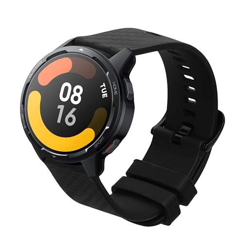 kwmobile Ersatzarmband kompatibel mit Xiaomi Mi Watch Color Sport / S1 Active Armband - Fitnesstracker Band aus Silikon - Carbon Print Band für Smartwatch - Schwarz von kwmobile