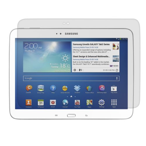 kwmobile Folie kompatibel mit Samsung Galaxy Tab 3 10.1 P5200/P5210 - Full Screen Tablet Schutzfolie entspiegelt von kwmobile