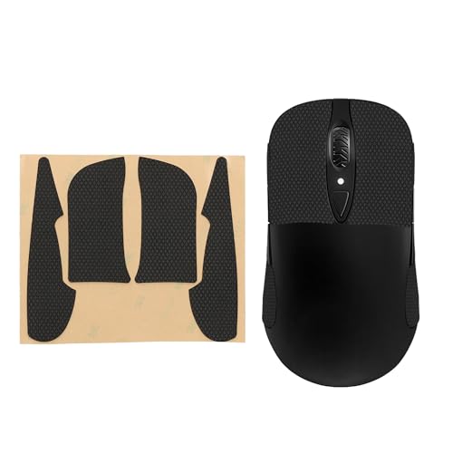 kwmobile Gaming Maus Grip Tape kompatibel mit SteelSeries Sensei Ten/raw/xai Maus - Rutschfestes Griffband für PC Maus - Schwarz von kwmobile