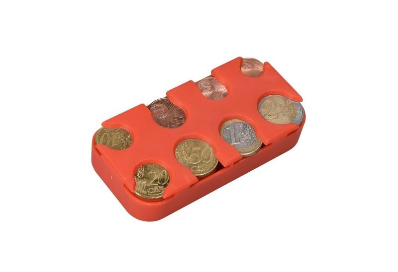 kwmobile Geldkassette Münzbox für Euro Münzen (1 St), 8 Fächer von 1 Cent bis 2 Euro - Münzhalter Münzsammler von kwmobile