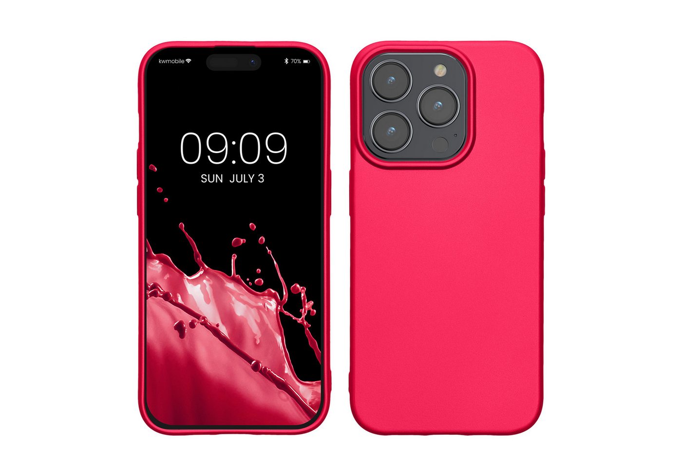 kwmobile Handyhülle Case für Apple iPhone 15 Pro, Hülle Silikon metallisch schimmernd - Handyhülle Cover kwmobile Handyhülle Case für Apple iPhone 15 Pro, Hülle Silikon metallisch schimmernd - Handyhülle Cover von kwmobile