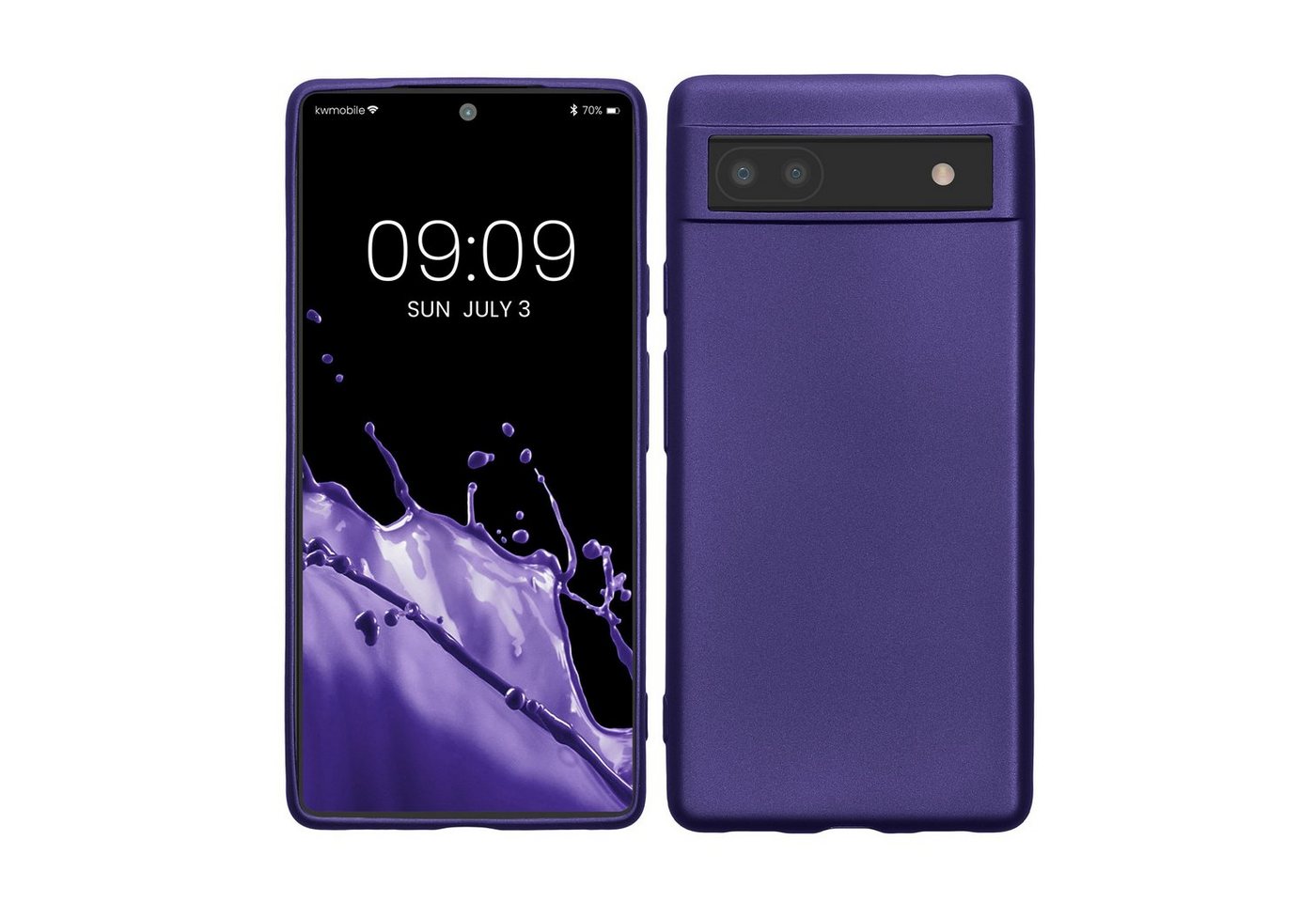 kwmobile Handyhülle Case für Google Pixel 6a, Hülle Silikon metallisch schimmernd - Handyhülle Cover kwmobile Handyhülle Case für Google Pixel 6a, Hülle Silikon metallisch schimmernd - Handyhülle Cover von kwmobile