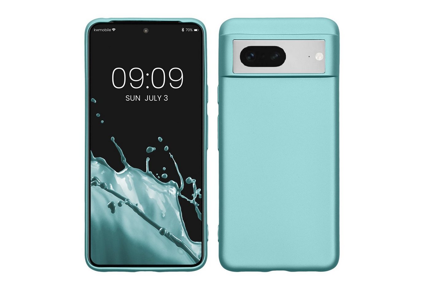 kwmobile Handyhülle Case für Google Pixel 8, Hülle Silikon metallisch schimmernd - Handyhülle Cover kwmobile Handyhülle Case für Google Pixel 8, Hülle Silikon metallisch schimmernd - Handyhülle Cover von kwmobile