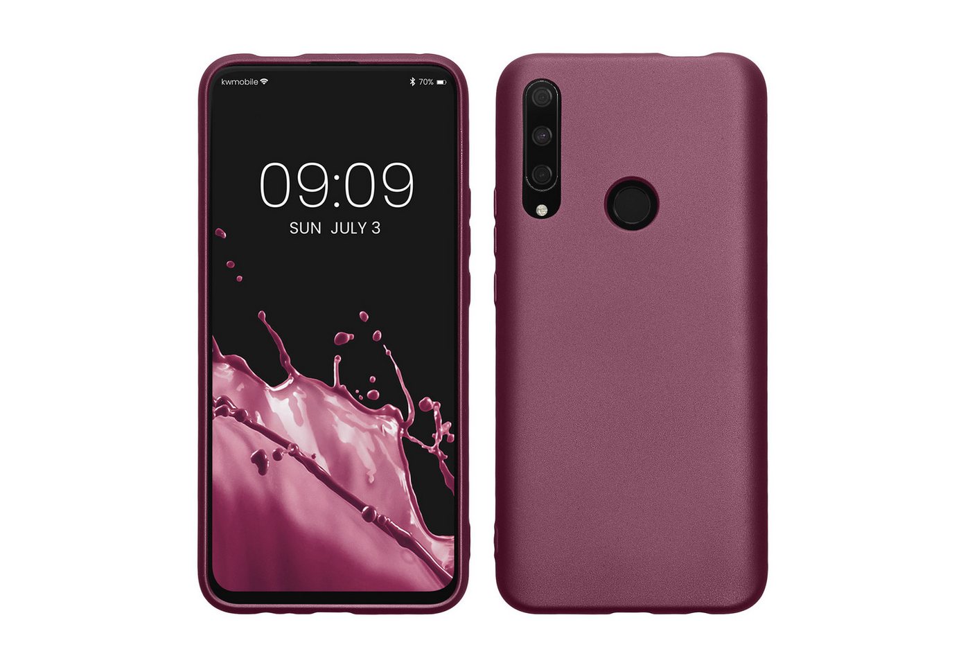 kwmobile Handyhülle Case für HONOR 9X (EU-Version), Hülle Silikon metallisch schimmernd - Handyhülle Cover von kwmobile